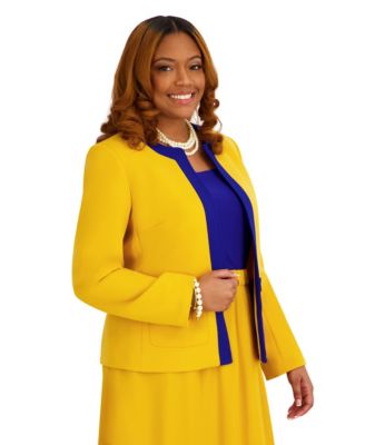 Women's Framed Open Front Jacket