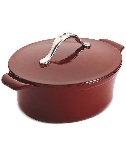 Anolon Vesta Cast Iron Cookware 4Qt. Oval Covered Casserole & Reviews
