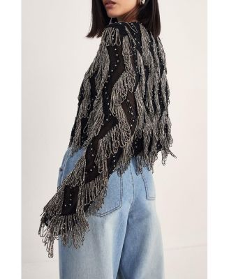 Women's Loop Tassel Embellished Jacket