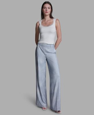 Women's Printed Straight-Leg Pants