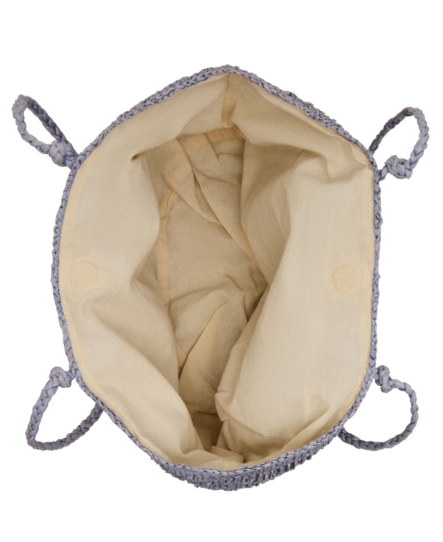 Женская сумка Steve Madden Tydes Raffia Extra Large, цвет: Светлый синий — фото 4