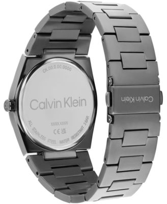 Men's CK Empower Gray IP Stainless Steel Bracelet Watch, 40mm