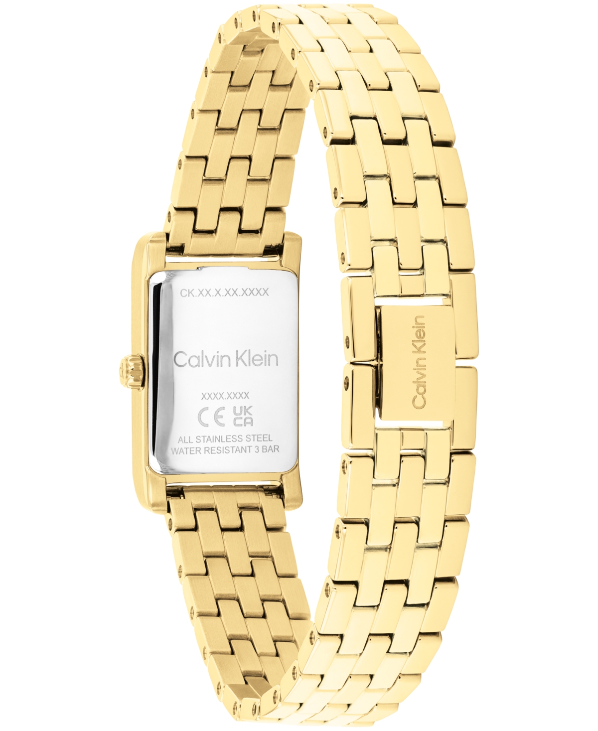 Calvin Klein Women's Ck Light Gold Tone Stainless Steel Bracelet Watch, 16mm