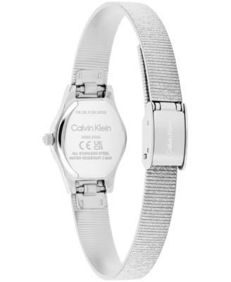 Women's CK Contemporary Silver Tone Stainless Steel Bracelet Gift Set Watch, 18mm