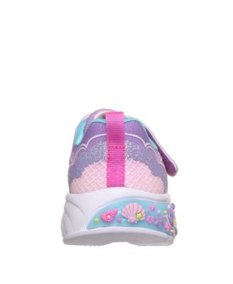 Toddler Girls' My Dreamers - Lil Mermaid Light-Up Fastening Strap Casual Sneakers from Finish Line
