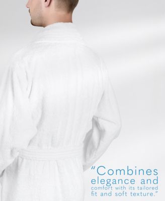 100% Cotton Robes Unisex Lightweight Plush Shawl Collar Bathrobes