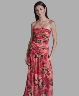 Women's Strapless Maxi Dress