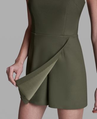 Women's Sleeveless Mini Romper Dress