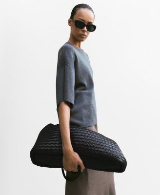 Women's Oversize Short Sleeve Sweater