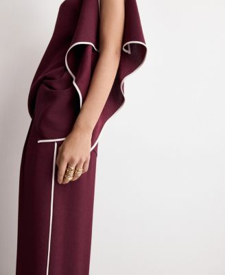 Women's Ruffle Asymmetric Blouse