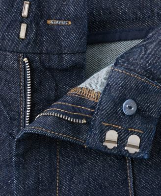 Women's Stitching Detail High-Waisted Wide Leg Jeans