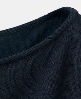 Women's Boat-Neck Knitted Sweater