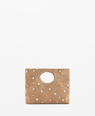 Women's Suede Studded Handbag