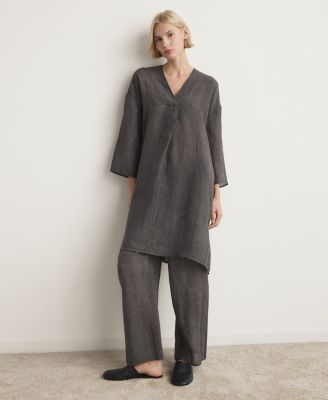Women's Overdyed Effect Ramie Kaftan