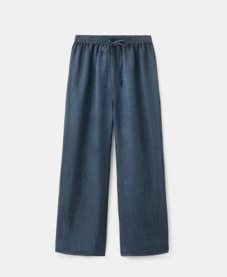 Women's Overdyed Effect Ramie Pants