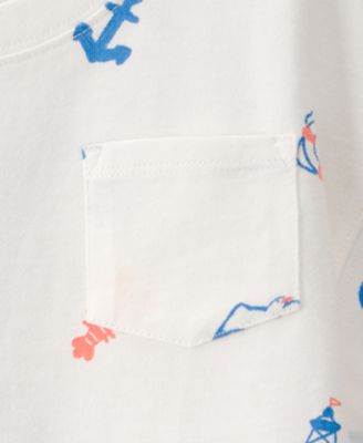 Boys' 2T-5T Nautical Pocket Short-Sleeve T-Shirt