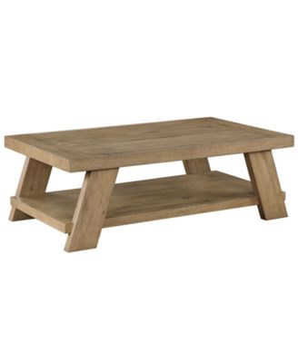 Ebony 55" Wood Coffee Table