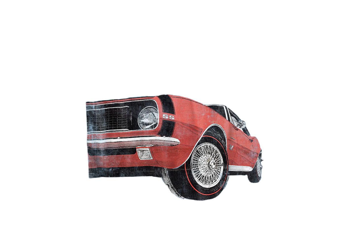 Мужская футболка Corvette Chevrolet Camaro Ss, цвет: Светлый синий — фото 2