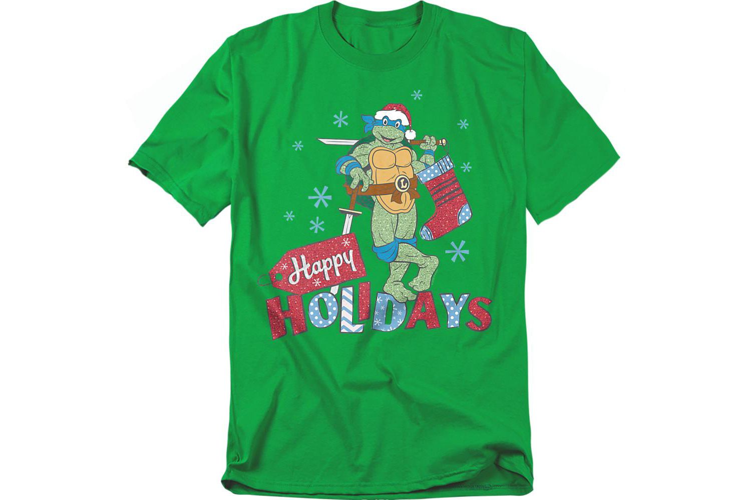 Men's Happy Holiday Sparkly Christmas T-Shirt