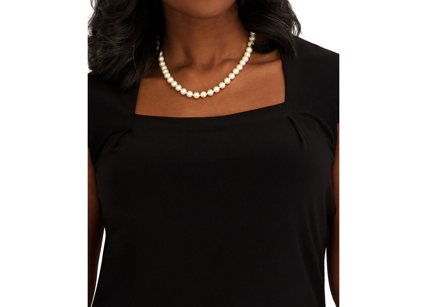 Women's Square Neck Short-Sleeve Top