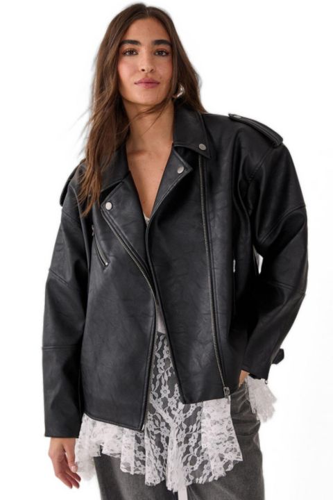 Женские куртки Nasty Gal Women's Faux Leather Biker Jacket