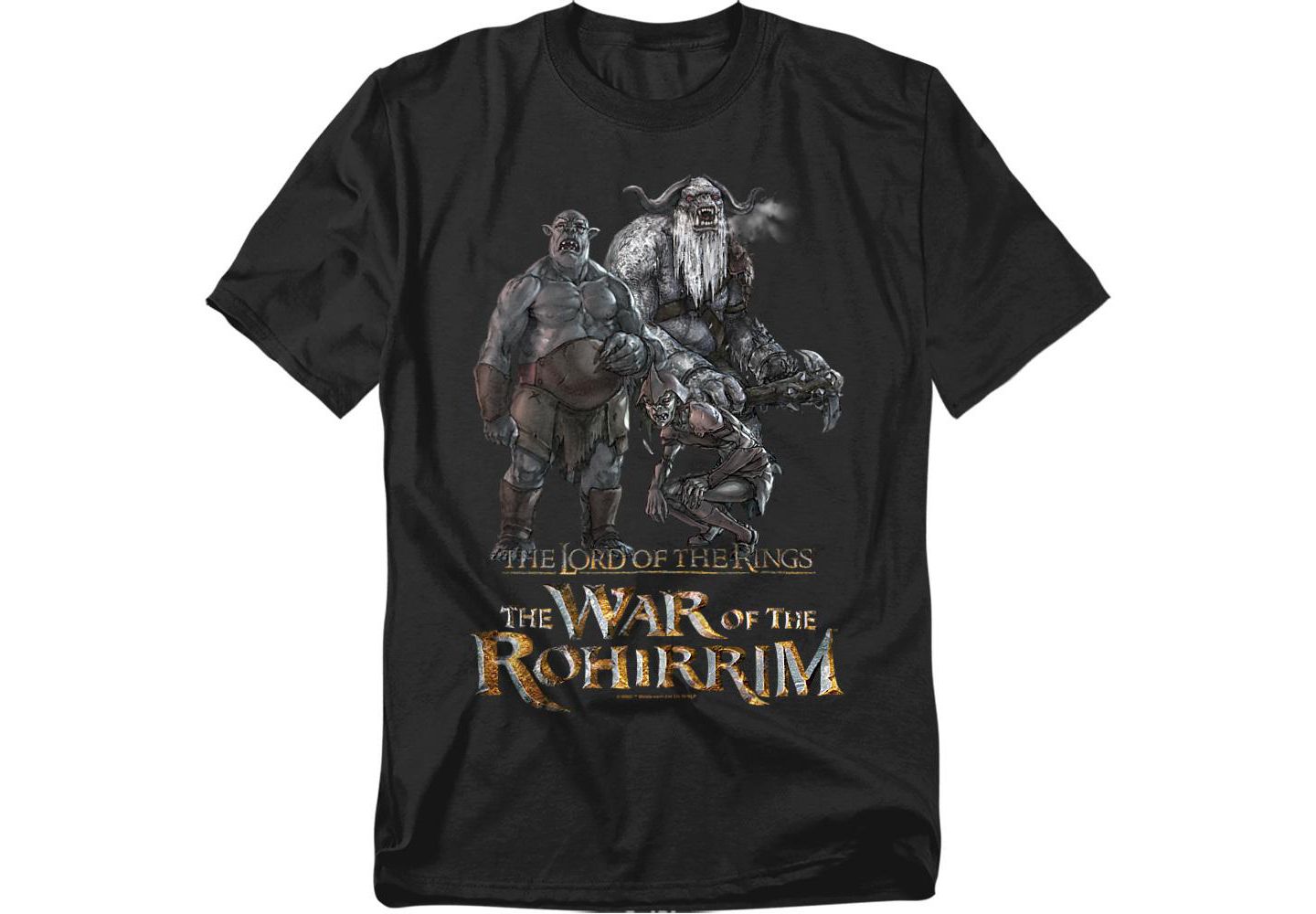 Мужская футболка Lord Of The Rings War Of The Rohirrim Evil Trolls Band, цвет: Чёрный — фото 1
