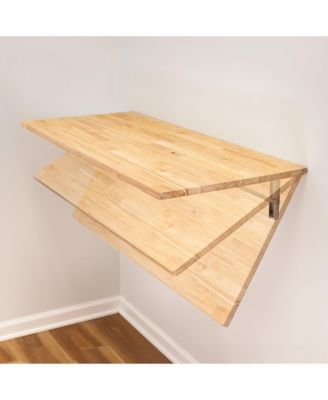 Wakefield Foldable Workbench, Dark Wood Tabletop, Heavy-Duty Table