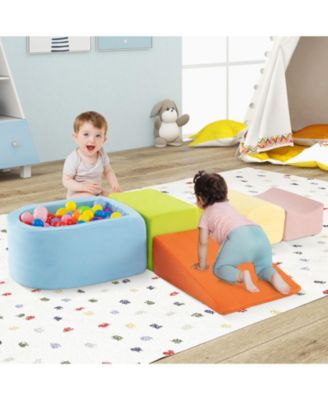 5-Piece Climb and Crawl Playset with Ball Pit for Kids