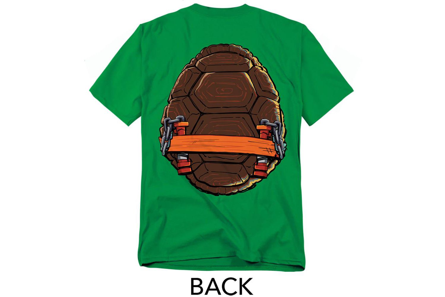 Men's Mayhem Michelangelo Shell Front Back T-Shirt