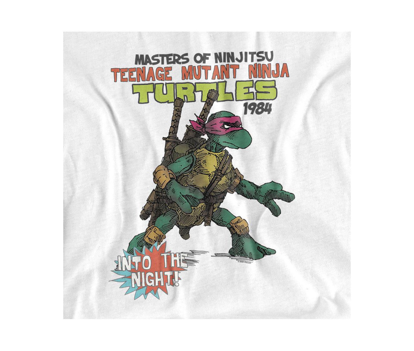 Мужская футболка Teenage Mutant Ninja Turtles Into The Night Cover, цвет: Белый — фото 2