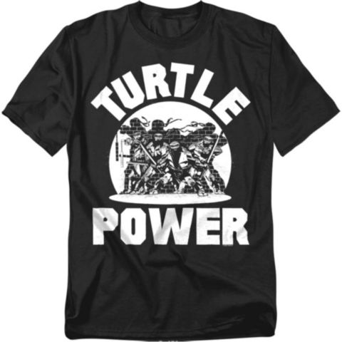 Мужская футболка Teenage Mutant Ninja Turtles Power, цвет: Чёрный
