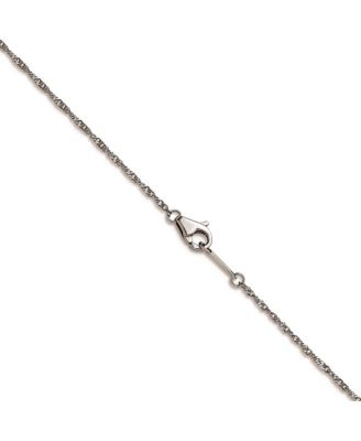 Solid 950 Platinum 1.1mm Singapore Chain Necklace - 16-24 Inch