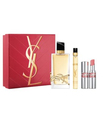 YSL シャワーオイル & 口紅セット Yves Saint Laurent 3-Pc. Libre Eau de Parfum and Mini Loveshine