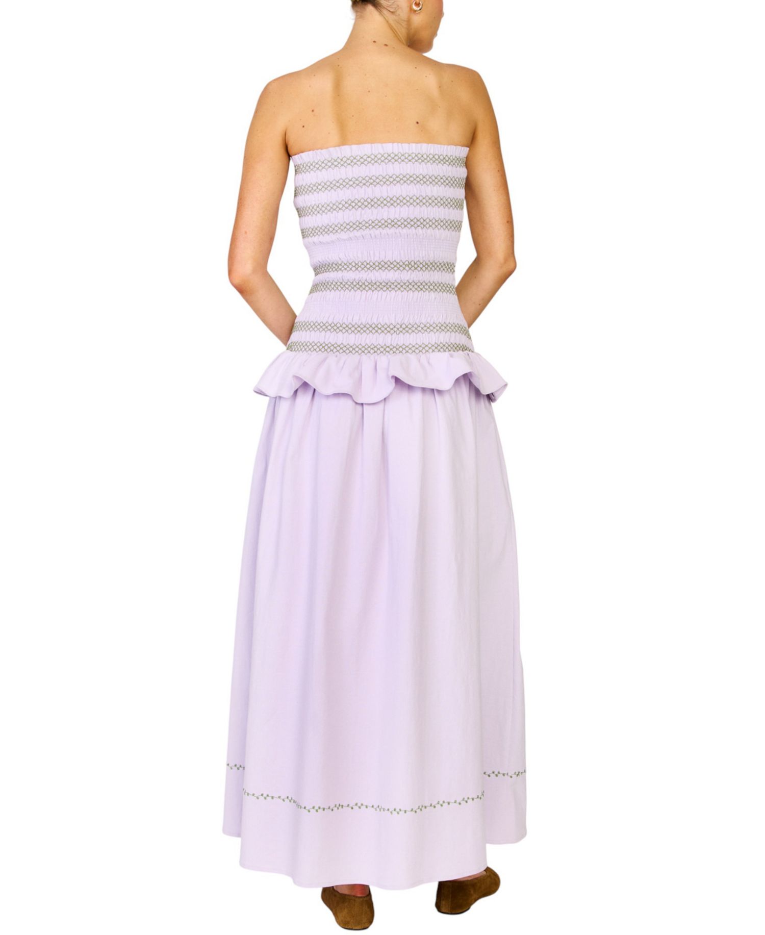 Women's Amnesia Strapless A-Line Maxi Dress