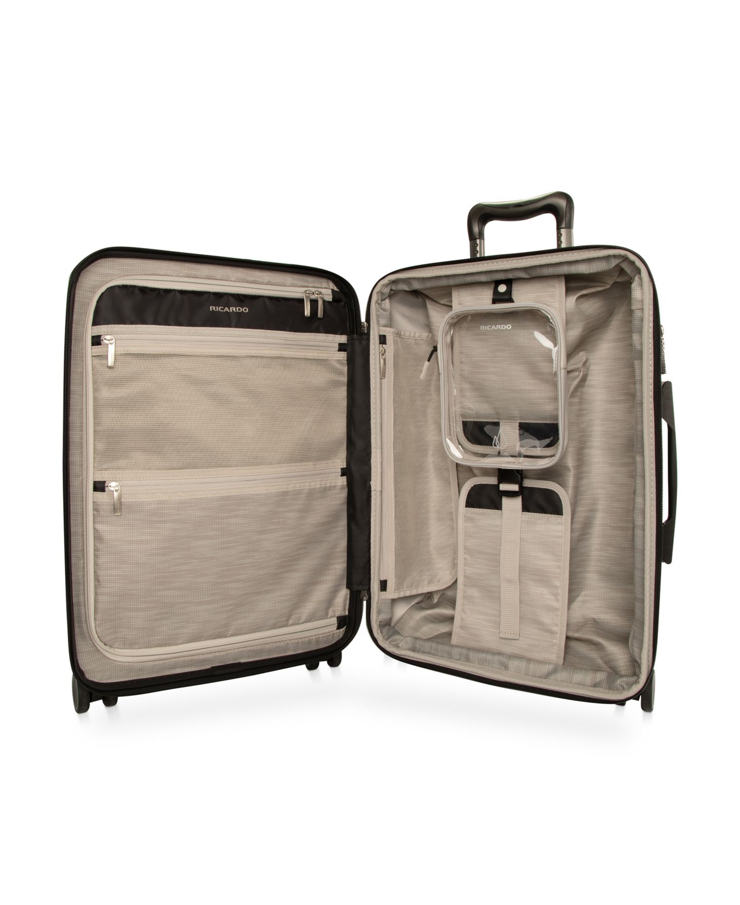 Чемодан Ricardo Palm Springs Collection Carry-On Spinner with FastAccess Front Pocket, цвет: Малиновый красный — фото 6