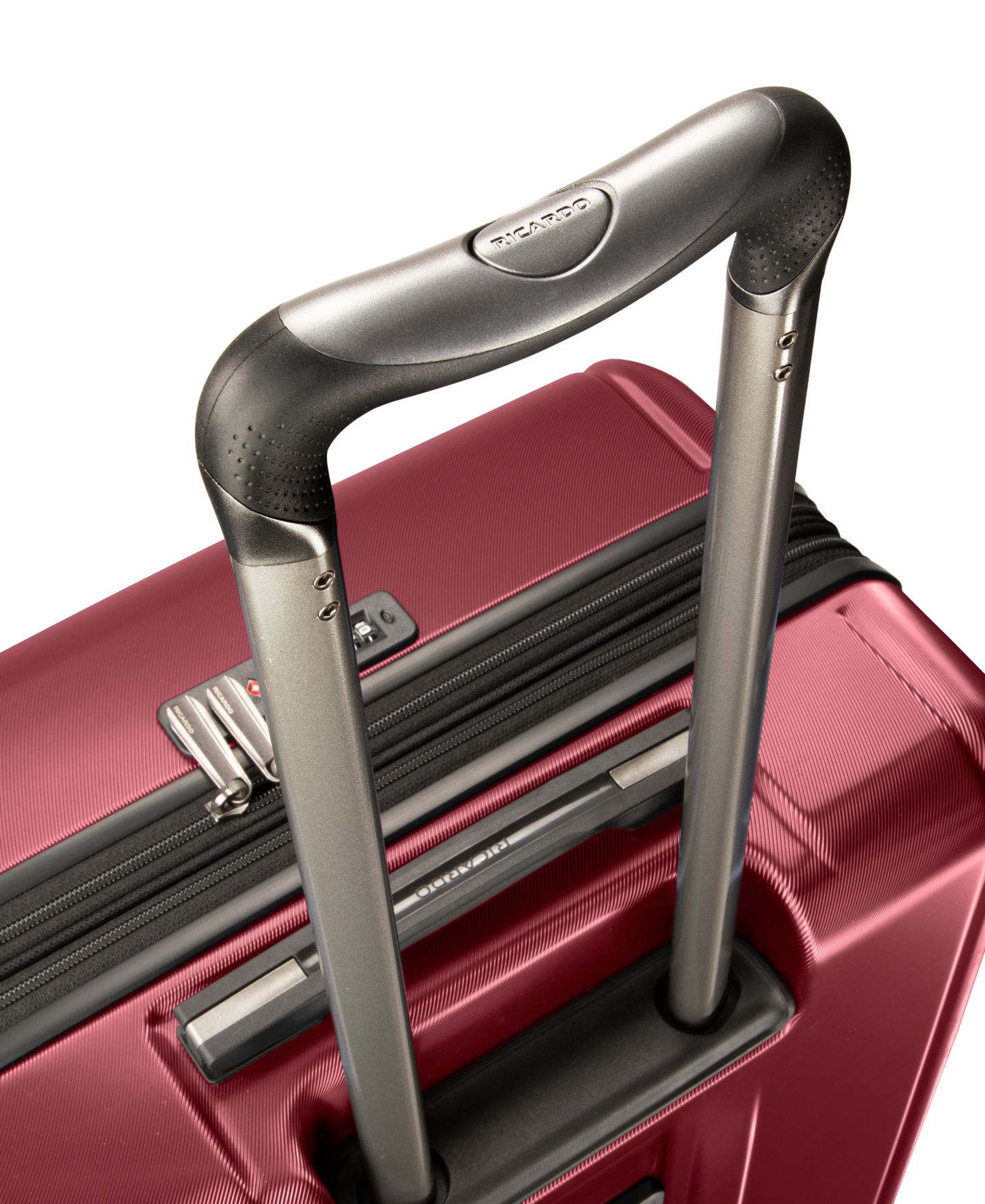 Чемодан Ricardo Palm Springs Collection Medium Check-in Spinner, цвет: Малиновый красный — фото 8