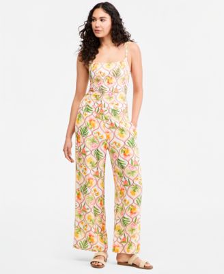 Women's Palm Nouveau Wide-Leg Cover-Up Pants