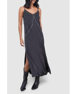 Women's Premium Stud Embellished Slip Dress