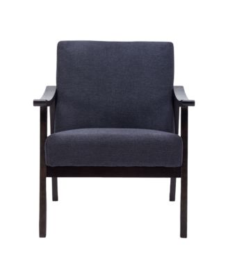 Mid-Century Modern Chair with Solid Wood Frame