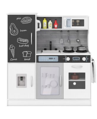Pretend Play Kitchen with Utensils for Kids Ages 3+, Interactive Pretend Play