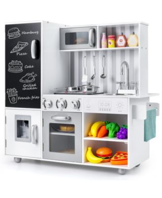 Pretend Play Kitchen for Kids with Realistic Sounds & Lights for Fun Learning