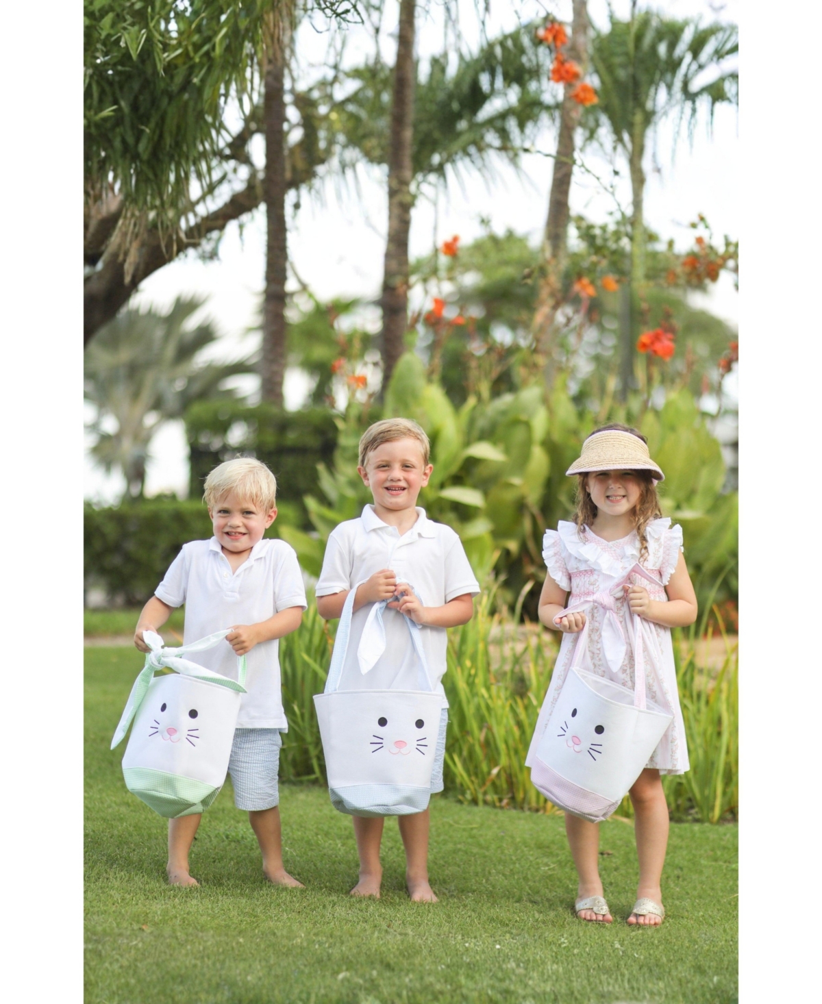 Bits & Bows Kids Easter Bunny Basket Tote