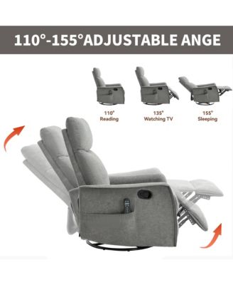 Rocker and Swivel in Fabric