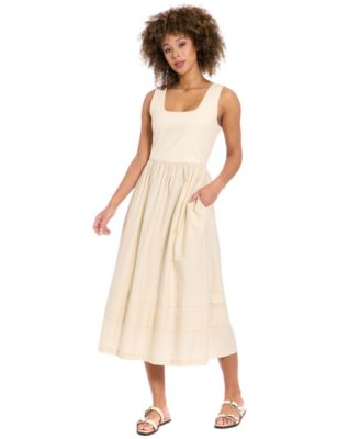Women's Square Neck Midi Dress