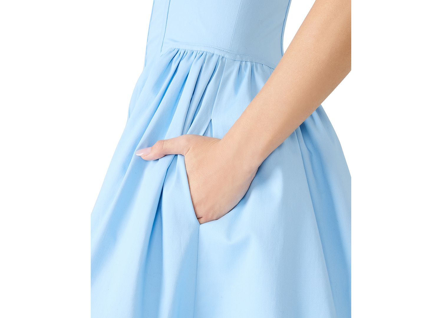 Square Neck Short Dress