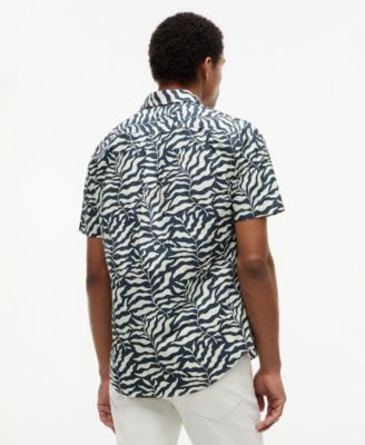 Men's Palm Print Regular-Fit Shirt