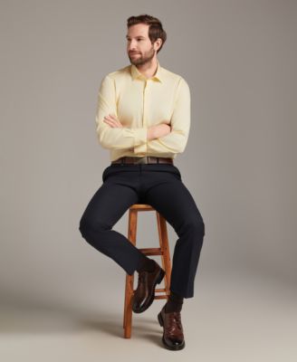 Men's Diamond Dobby Slim Fit Dress Shirt