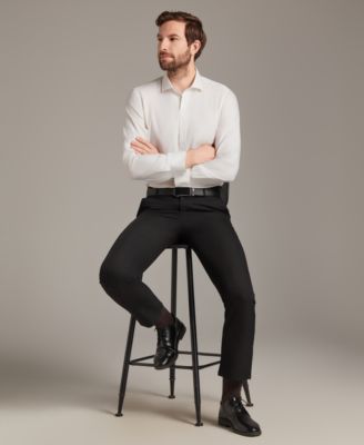 Men's Diamond Dobby Spread Collar Dress Shirt