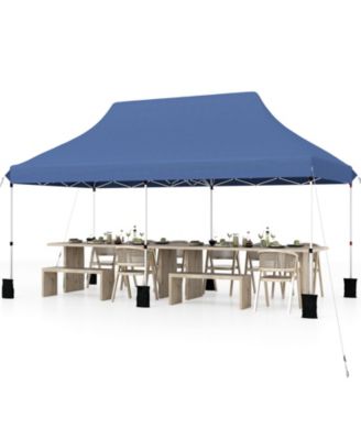 10x20 ft Foldable Pop-Up Canopy Tent with Carry Bag for Outdoor Use