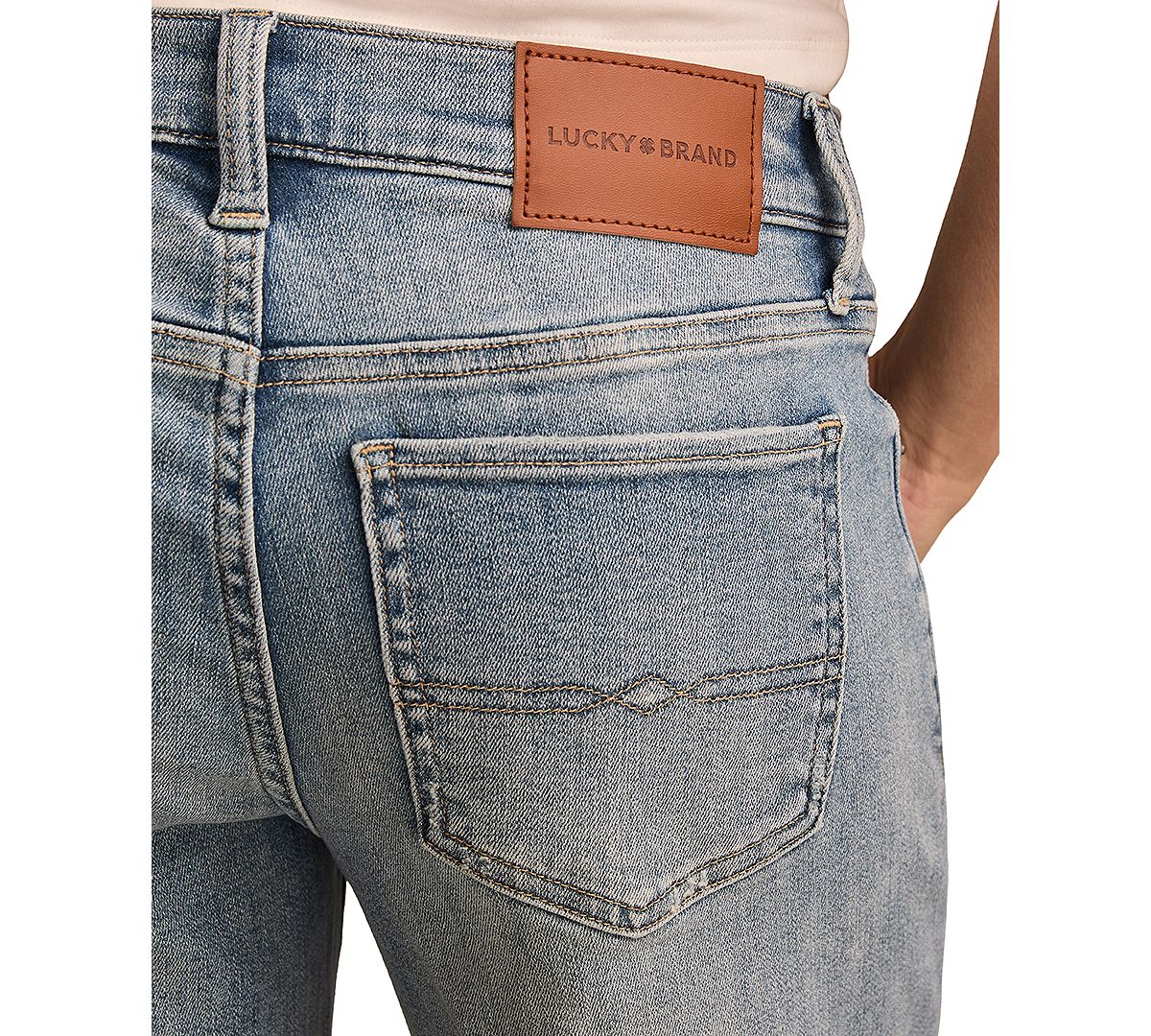 Lucky Brand Women's Mid-Rise Sweet Wide-Leg Jeans view 5 — MAYCSS fashion products